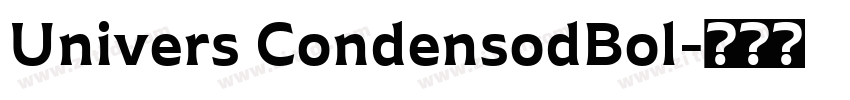 Univers CondensodBol字体转换